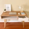 Escritorio Gacela 334020 Madera De 100cm X 75cm X 44.5cm Roble Y Blanco Laqueadas Roble/blanco