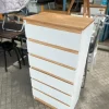 Cajonera Chifonier 6 Cajones. Laqueado Paraiso 120 X 60 X 38