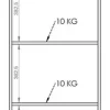 Despensero Cocina Dos Puertas Alacena Organizador 2 Estantes Regulables Blanco Melamina Resistente Multiuso Guardado Hogar Comedor Moderna Fácil Limpieza Kit Antivuelco D060 Dielfe