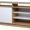 D_948463-MLA79176697981_092024-O.jpg Rack Mesa De Tv Melamina 130 Cm Puerta Corrediza C/ Estantes