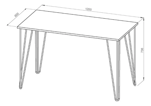 D_949046-MLU76380538920_052024-O.webp Mesa Comedor Living Cocina Rectangular 1,20mt Industrial Atakama Patas Negras Dielfe Negro