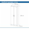 Despensero Organizador 2 Puertas- 180 X 58 X 34- Cag 181