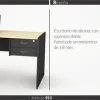 D_950164-MLA50484360618_062022-O.webp Escritorio Oficina 2 Cajones 1 C- Cerrad 130 X 70. Cod. 911.
