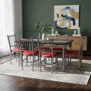 D_951243-MLA92914741556_092025-O.jpg Combo Cocina Comedor Mesa Melamina 140 + 6 Sillas Turin C19