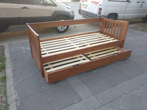 Divan Cama Con Carro Cama Mediterraneo Cod. 110 Pino Lustra