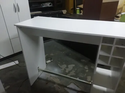 Barra Cocina Desayunador. Melamina. 120 X 102 X 50 Cod. 360