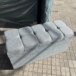 Baul Pie De Cama- Tapizado En Chenille- 100 Cm