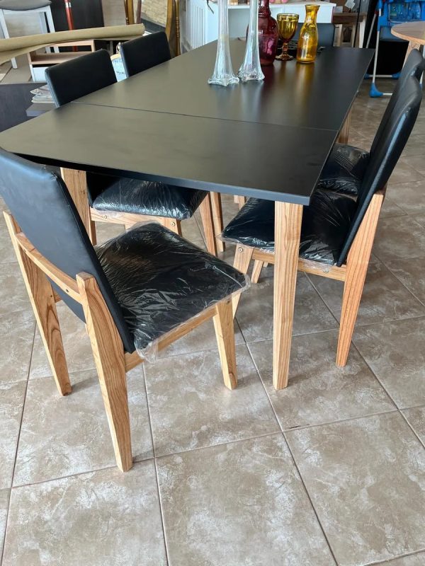 Mesa Extensible 1.30- 0.80 + 6 Sillas Giner Paraiso Melamina