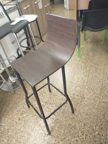D_954352-MLA47260131489_082021-O.jpg Taburete Banqueta Alta- Asiento Y Respaldo De Madera. Bari