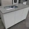 Bajo Mesada Y Alacena 1.20 Mdf 15 Mm- Con Mesada Marmol Sint