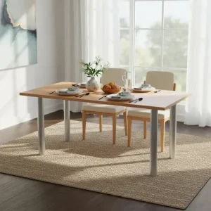 D_955568-MLA92916439448_092025-O.webp Combo Cocina Comedor Mesa 1.40 X 80+ 6 Sillas De Caño Paris