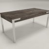 D_956380-MLA83881740477_042025-O.jpg Mesa Cocina Comedor Extensible 140 A 185 X 0.90. B. Cromado