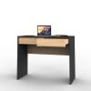 D_957198-MLA99366034578_112025-O.jpg Escritorio Para Oficina Madera Melamina Moderno Nordico 100cm Niños Adultos Home Office Computadora Notebook Con Cajones Gris Roble Kendal Compacto Ecn100 Dielfe