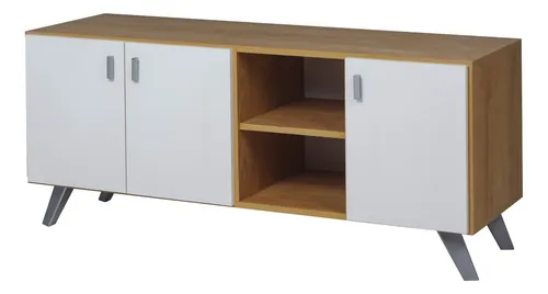Rack Mesa Para Tv Led Mesina- 2puertas- Estantes- 118 X 52