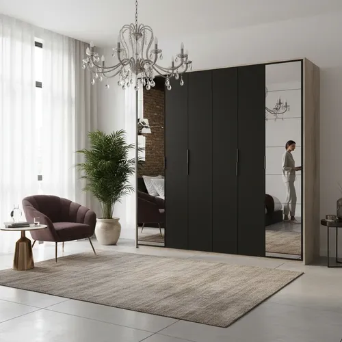 Ropero 6 Puertas, 3 Cajones Internos- 220 X 220 X 52- Duo 02