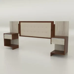 Respaldo Para Sommier Con Mesa De Luz Flotantes- Flex