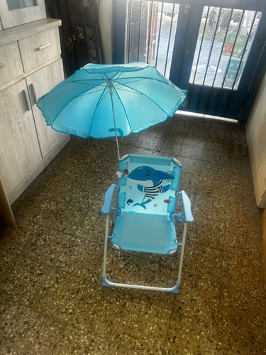 Sillon Reposera Infantil Con Sombrilla. Varios Colores