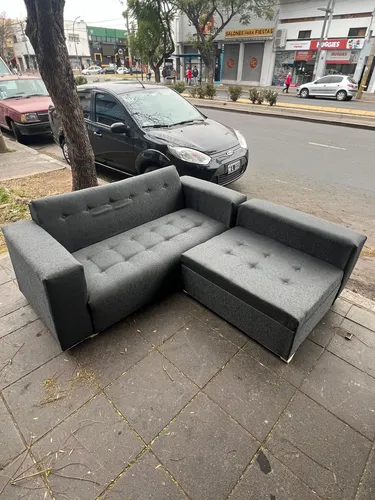 Sofa Sillon Living Esquinero Con Camastro Y Apoya Brazos Mar