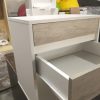 Mesa De Luz Para Sommier 2 Cajones Corred Metalicas Cod 3402
