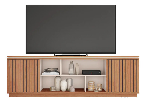 Rack Mesa Para Tv Symmetry 180 X 57 X 38- Freijo Off White