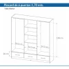 D_963468-MLA85728791038_062025-O.webp Placard Ropero 6 Puertas, 3 Caj. 1.70- 1.80- 0.47 Dpb 170