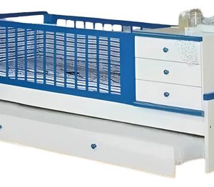 Cama Cuna Funcional Lucia Con Carro-. Mdf Laqueado