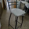 D_964010-MLA54382388725_032023-O.webp Banqueta Taburete Alto. Con Respaldo De Caño Y Asiento Tapiz