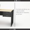 Escritorio Oficina Con 2 Cajones- Melamina 18 Mm Cod 911
