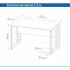 Escritorio Para Oficina 1.20 X 0.70 7911 Sin Cajon