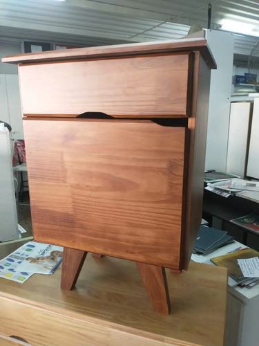 Mesa De Luz 1 Cajon, 1 Puerta. Tipo Escandinava- Cod. 126