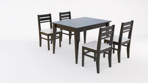 D_967298-MLA79324498783_092024-O.jpg Mesa Comedor Escandinava 1.20 X 90 + 4 Sillas Atlantic- Pino