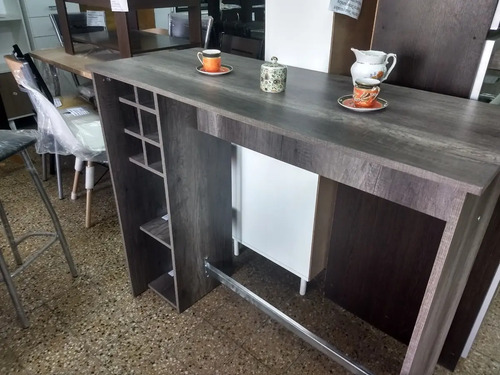 Barra Cocina Desayunador. Melamina. 120 X 102 X 50 Cod. 360