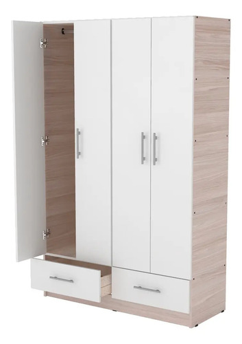Placard Ropero 4 Puertas, 2 Cajones 1.14- 1.80- 0.47 Dpb 114