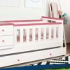 Cama Cuna Funcional Lamby C- Carro Simil Caj. Mdf Laqueado