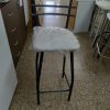 D_973233-MLA54382346987_032023-O.jpg Banqueta Taburete Alto. Con Respaldo De Caño Y Asiento Tapiz