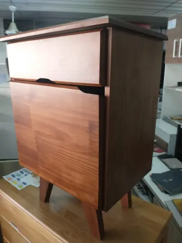 Mesa De Luz 1 Cajon, 1 Puerta. Tipo Escandinava- Cod. 126