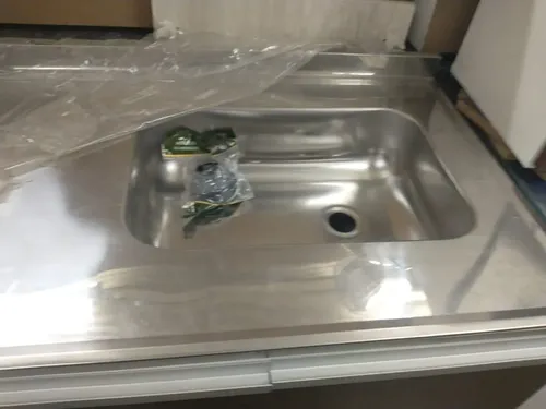 Combo Bajo Mesada + Alacena 1.20 Cm.+ Mesada Acero Inox
