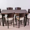 Combo Juego Comedor Mesa Comb + 6 Sillas Caño Resp. Mod. 7