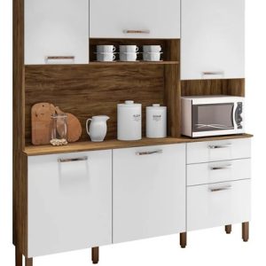 D_978328-MLA99926998461_112025-O.jpg Cocina Compacta Ferrara De 6 Puntos, Color Sabana/blanco - Kit's Paraná