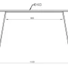 Mesa De Cocina Comedor Melamina. 1,20 X 0,60- Mkh120