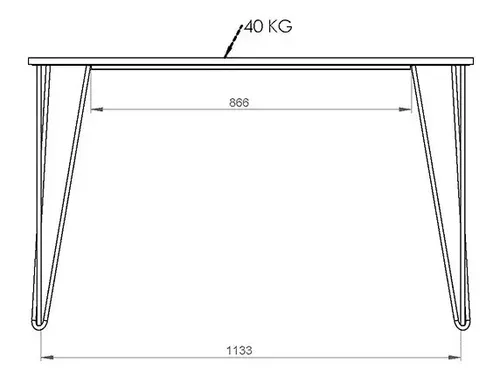 Mesa De Cocina Comedor Melamina. 1,20 X 0,60- Mkh120