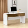 D_978809-MLA99535867446_122025-O.webp Escritorio Moderno Hogar Oficina Minimalista Mesa De Trabajo Computadora Notebook Estudio Funcional Espacios Un Cajon Dielfe Color Blanco Con Roble Kendal Bzec120 Dielfe Blanco / Roble Kendal