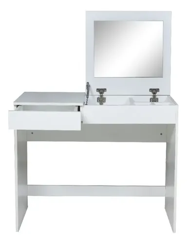 D_981716-MLU74316009300_022024-O.webp Escritorio Camarin Tocador 90 Cm Con Espejo -color Blanco