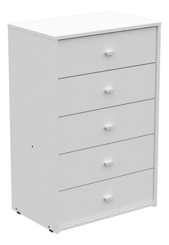 D_983952-MLA87436906467_072025-O.jpg Chifonier Cinco Cajones Milenial Melamina Mosconi Blanco