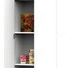 Despensero Cocina Dos Puertas Alacena Organizador 2 Estantes Regulables Blanco Melamina Resistente Multiuso Guardado Hogar Comedor Moderna Fácil Limpieza Kit Antivuelco D060 Dielfe