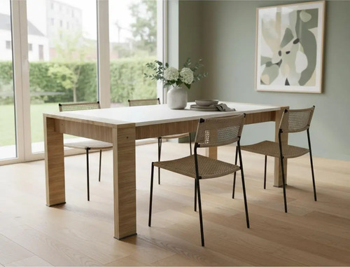 D_985000-MLA93313233293_092025-O.jpg Mesa Cocina Comedor Fija 140 X 90. Dynamic- Patas Melamina