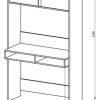 Escritorio Con Alzada 2 Puertas 1.80 X 1.00 X 0.56 - Epn 100