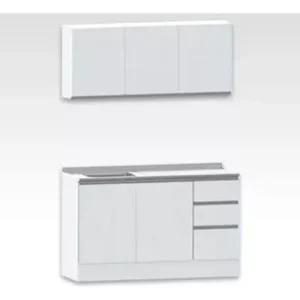 D_986126-MLA76826576732_062024-O.webp Combo Bajo Mesada + Alacena 140 Cm.+ Mesada Acero Inoxidable