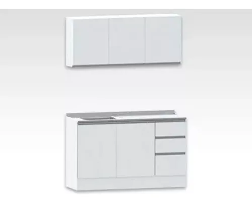 D_986126-MLA76826576732_062024-O.webp Combo Bajo Mesada + Alacena 140 Cm.+ Mesada Acero Inoxidable