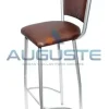 Taburete Banqueta Alta. Asiento Y Respaldo Tapizado